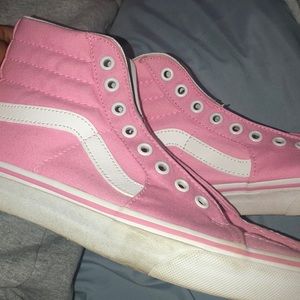 pink high top vans
